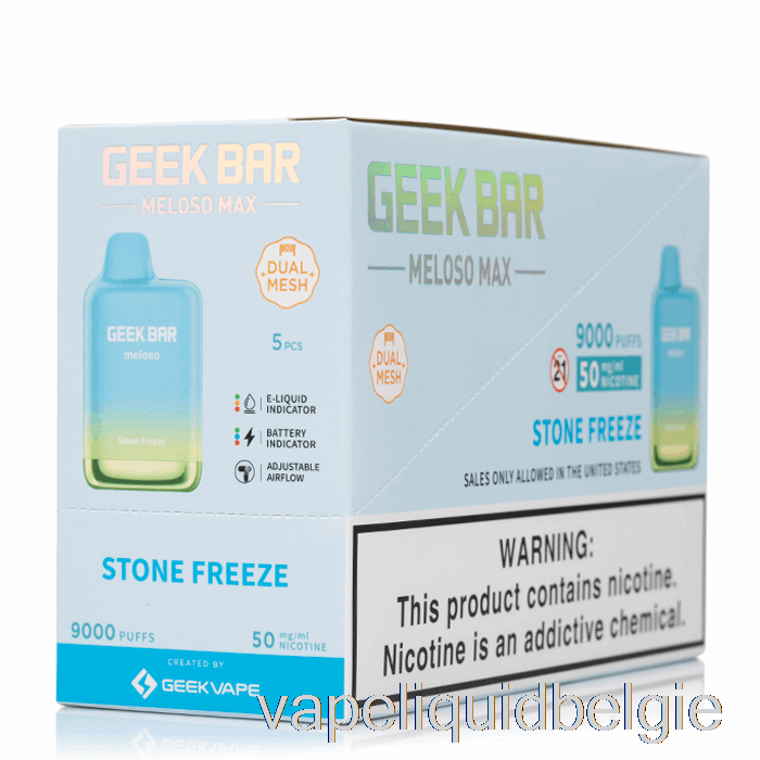 Vape België [5-pack] Geek Bar Meloso Max 9000 Wegwerp